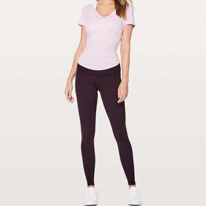 Lululemon Wunder Under Low-Rise Tight *Full-On Luon 28" Black Cherry